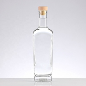 Botella de Vidrio Super Flint Cuadrada de 750 ml, Ecológica, de Grado Alimenticio, con Logotipo Personalizado, Impresión Serigráfica para Licores (Ginebra, Vodka) - Product Image 5