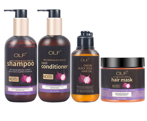 Ensemble de lavage de shampooing de soins capillaires pour femmes ensemble de nettoyage de masque d'huile de conditionneur de <span class=keywords><strong>cheveux</strong></span> de lissage d'oignon - Product Image 6