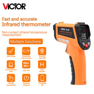 VICTOR Thiết Bị Đo Nhiệt Độ Có Thể Điều Chỉnh 304D Phạm Vi-50- 400 Độ C Tỷ Lệ Khoảng Cách Đối Tượng Đo 12/1 Thời Gian Đáp Ứng 0.5S - Product Image 5