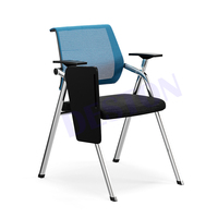 Chaise de formation au design moderne pour les étudiants en classe ou en réunion Accoudoir réglable avec tablette d'écriture pour une utilisation en classe scolaire
