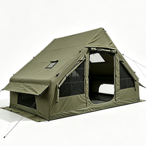 <span class=keywords><strong>Tente</strong></span> gonflable Oxford 600D vert aurore <span class=keywords><strong>de</strong></span> 6,3 mètres carrés, abri gonflable pop-up pour la survie en milieu sauvage et le camping familial - Product Image 1
