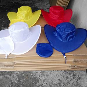 Hly 2024 ý tưởng mới Nylon gấp nhà máy trực tiếp cung cấp mũ cao bồi với túi tùy chỉnh có thể gập lại đi ra Polyester gấp mũ - Product Image 6