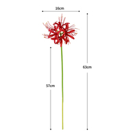 Fleur artificielle, lys araignée de conception nouvelle, vente en gros, longue tige, soie, décoration de table à domicile, arrangements de fleurs, lys araignée