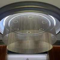 Rideau en maille de fil métallique en spirale, nouveau type de matériau de décoration architecturale pour cloison