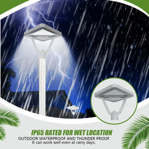 Lampe solaire de jardin, protection de sécurité, contrôle intelligent de la lumière, installation sans outil, matériau résistant à la chaleur, lampe solaire de jardin - Product Image 4