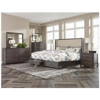 Ensemble de meubles de chambre à coucher modernes blancs pour appartement, lit double en bois avec table de chevet et commode