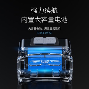 ไฟหน้า LED แบบชาร์จไฟได้รุ่น Smiling Shark TD-0297A พร้อมจอแสดงผลพลังงานสำหรับการตั้งแคมป์ - Product Image 4