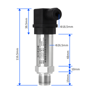Transmetteur de pression en silicium à diffusion de haute précision, diaphragme 316L, sortie 4-20mA/RS485, capteur de pression industriel étanche - Product Image 4