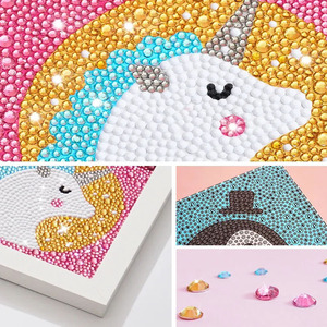 Kits de <span class=keywords><strong>peinture</strong></span> de diamant pour enfants, 12 pièces <span class=keywords><strong>par</strong></span> lot, Animal de <span class=keywords><strong>Panda</strong></span> chinois, cristal, meilleur cadeau, décoration murale pour la maison - Product Image 5