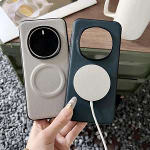 Étui de protection magnétique en cuir végétalien pour Honor Magic7, compatible avec la charge sans fil Magic7 Pro - Product Image 3