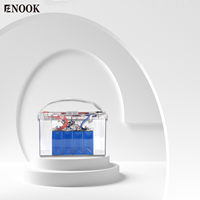 Enook Nouvelle boîte en plastique transparente étanche vide pour batterie LiFePO4 4S 12V 100/200/300Ah Stock UE