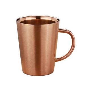 แก้วกาแฟสแตนเลสสีทองคุณภาพสูงพร้อมหูจับ - Product Image 1