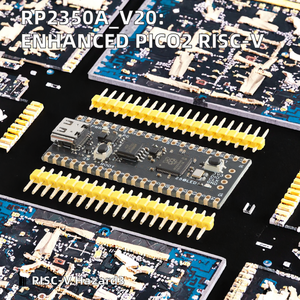 Placa de Desarrollo PICO2 Raspberry Pi RP2350A V20 Completamente Original Hazard3 520KByte SRAM 4 o 16MByte QSPI Flash - Product Image 3