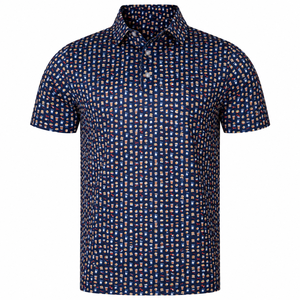 Polo de Golf para Hombre, Manga Corta, Estampado, Secado Rápido, Transpirable, Elástico, Ropa Deportiva, Informal, para Golf, Disponible en Stock - Product Image 1