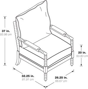Silla de acento <span class=keywords><strong>Eliza</strong></span> con respaldo de espiga, tela gris carbón y madera negra, muebles para el hogar - Product Image 3
