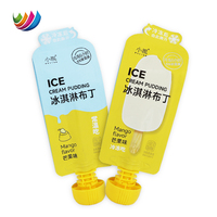 Sachets souples de recharge en gros pour gelée, jus de fruits, purée pour bébé, avec bec verseur, en aluminium, à fond plat