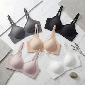 Lencería Femenina, Camisón Sexy, <span class=keywords><strong>Sujetador</strong></span> de <span class=keywords><strong>Lactancia</strong></span> Sin Costuras Anti-Caída, Talla Grande, Ropa Interior de Maternidad, <span class=keywords><strong>Lactancia</strong></span> XXL 2026 - Product Image 2