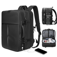 Mochila de Viaje para Hombre, Estilo Oxford, de Poliéster, Gran Capacidad, Expandible, Multifuncional, para Computadora