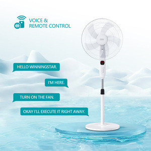 Ventilateur sur pied oscillant portable Winningstar de 18 pouces pour usage domestique transfrontalier avec commande vocale intelligente et tactile - Product Image 4