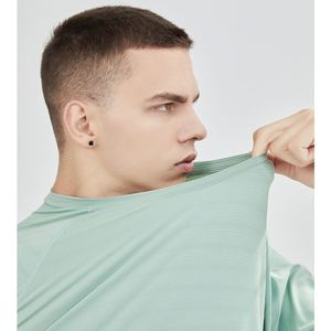 T-shirt de sport pour homme de haute qualité, respirant, séchage rapide, 190g, en nylon écologique, design vierge pour impression sérigraphique - Product Image 2