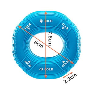 Anneau <span class=keywords><strong>de</strong></span> préhension en silicone XLAN 20-90 livres, pour exercices des doigts et <span class=keywords><strong>de</strong></span> l'avant-bras, entraînement <span class=keywords><strong>de</strong></span> force et soulagement du stress, entraîneur <span class=keywords><strong>de</strong></span> poignet - Product Image 5