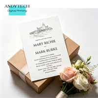 Cartes de menu de mariage personnalisées, impression numérique sur papier kraft avec plastification, en gros pour les tables de banquet et de réception