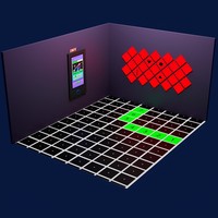 IMYJOY - Piste de danse interactive LED de grande taille pour l'intérieur - 50x50cm - Jeux multijoueurs pour enfants - Personnalisable - Métal