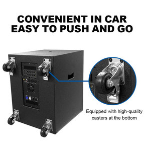 Casse Acustiche Attive <span class=keywords><strong>Line</strong></span> <span class=keywords><strong>Array</strong></span> Portatili dal <span class=keywords><strong>Design</strong></span> Impermeabile, Altoparlante a Colonna Professionale con Unità Subwoofer - Product Image 4