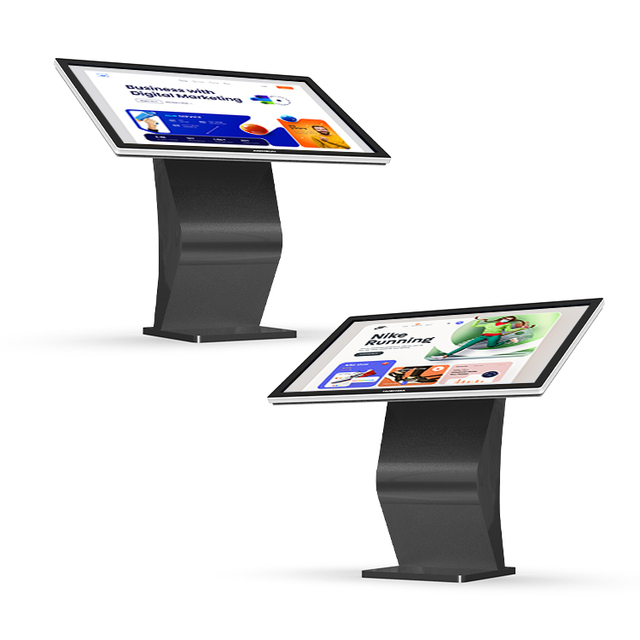 HUSHIDA K Style Horizontal Stand Touch Screen Signage Kiosk Digital Signage and Display Advertising Media Player Map Guidance