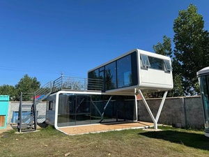 Casas Contenedor Modernas de Alta Calidad de 20 pies y 40 pies, Tipo Cabaña Apple, Duraderas, con Diseño de Cápsula Espacial para una Vida Cómoda - Product Image 2