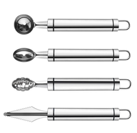 304 Roestvrij Staal Fruit Decoratie Vleesmes Watermeloen Cantaloupe Scooper Voor Snijden En Scheppen Meloen Keuken Gadget