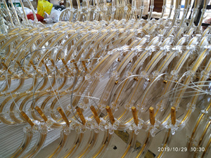 lujo de 180cm de ancho de plata de oro colgante grande María <span class=keywords><strong>Teresa</strong></span> lámparas de araña de cristal de techo bajo - Product Image 4