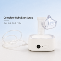 Nébuliseur portable à compresseur avec atomisation fine, débit de brume réglable, fonctionnement à un bouton pour les soins respiratoires