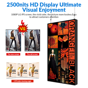 32 inch Độ sáng cao <span class=keywords><strong>LCD</strong></span> kỹ thuật số biển Máy nghe nhạc quảng cáo cho trung tâm mua sắm tàu điện ngầm cửa sổ màn hình quảng cáo - Product Image 5