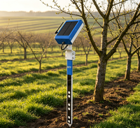Sonde de sol multicouche YaTunIOT pour l'humidité, l'EC, la température, l'humidité atmosphérique, solaire, 4G, LoRa, surveillance agricole YaTun Watchman-S03, installation au sol