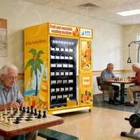 Xyz Touchscreen Grote Advertenties Xy As Lift Groenten Fruit Ei Outdoor Digitale Automatische Automaat