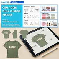 T-shirt court à manches raglan contrastées pour femme, haut à manches longues, col rond, style décontracté streetwear, vente en gros, OEM, marque privée