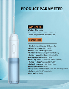 Wopin superventas compacto portátil agua Flosser lindo de moda Mini eléctrico Dental Oral <span class=keywords><strong>irrigador</strong></span> limpiar sus dientes - Product Image 2