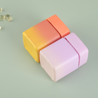 Bouteille en verre carrée de 90 ml et 120 ml avec couvercle résistant aux enfants, capsules de taille 00, 60 pièces, couleur personnalisée, design unique