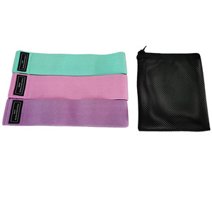 Set di fasce di resistenza del bottino del ciclo dell'anca di forma fisica di esercizio del tessuto di Logo personalizzato - Product Image 3