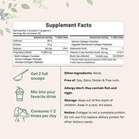 Bioby OEM Vente en Gros Poudre de Peptides Multi-Collagènes Types I II III V X Compatible Keto Sans OGM Favorise la Santé de la Peau