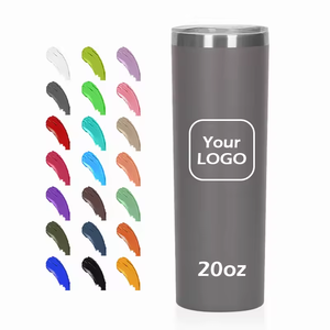 <span class=keywords><strong>Taza</strong></span> de Café de Acero Inoxidable de Doble Pared de 20 oz con Impresión de Pantone Personalizada, Vaso Térmico Delgado con Recubrimiento en Polvo - Product Image 1