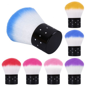 Brosse de nettoyage pour poussière de vernis à ongles en forme de champignon, en plastique, acrylique et nylon, outil de suppression de la poudre, logo personnalisé pour la manucure - Product Image 6