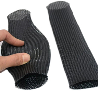 Gaine de câble tressée extensible en PPS, résistante à l'abrasion, pour la protection des câbles