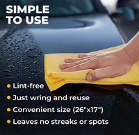 Meistverkauftes Shammy-Tuch zum Trocknen von Autos Superabsorbierendes Shammy-Handtuch für Fahrzeuge
