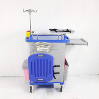 Chariot médical d'urgence pour hôpital, chariot de secours ABS