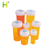 Envase de Medicamentos PP Rx con Impresión de Logotipo Personalizado, Frascos Médicos con Forma de Cilindro, Botella para Pastillas con Tapa Reversible