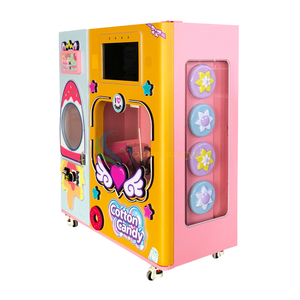 High-Tech Fully Automatic Cotton <b>Candy</b> Floss Machine Outdoor Vending Coin-Operated Games Variety Flavors Flower Designs English - Product Image 2