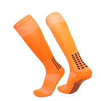 Chaussettes de sport en coton et élasthanne de haute qualité, durables, avec logo personnalisé, antidérapantes, pour hommes, blanches, avec grip, pour le football