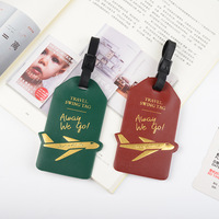 Vente en gros de cartes de visite étiquettes à bagages valise pour hommes et femmes cartes d'embarquement motif de lettres en PVC écologique